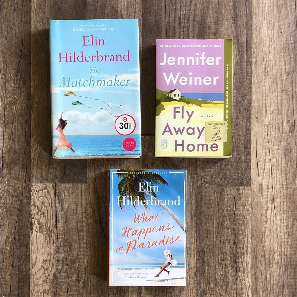 Elin Hilderbrand and Jennifer Weiner Book Bundle Signed Editions